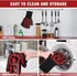 HAMITOR BBQ Grill Gloves Heat Resistant: 1472? High Temp Resistance Fireproof Glove for Grilling Smoking Barbecue - Washable Long Oven Mitts Extre...