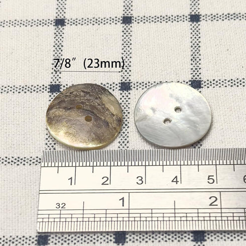 New Upick 11/13/15/23mm 100pcs Shell Buttons Sewing Craft Buttons 2 Holes (23mm)...