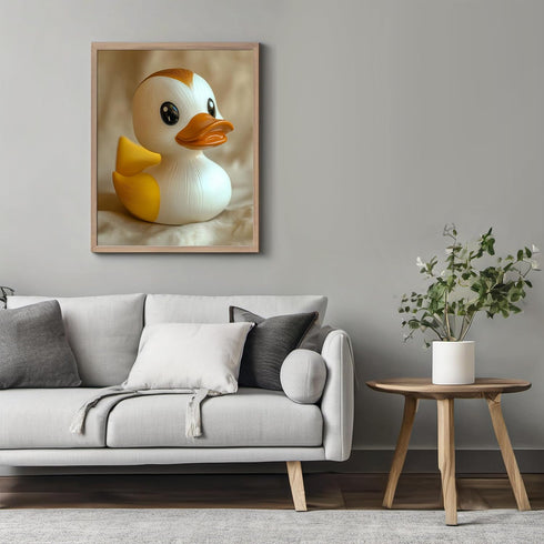 Posterizer 1 pcs-shiny cute golden yellow rubber duck 4-Kids Room Art-Art for Animal Lovers-Decor for nursery toddlers kids room- unframed wall ar...