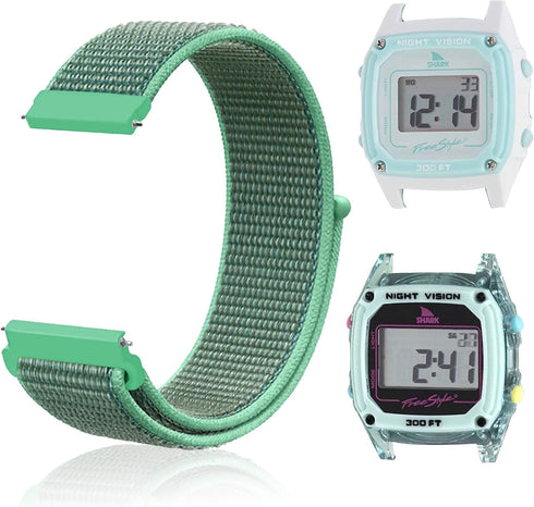 Replacement Nylon Band Compatible with Freestyle Shark Classic Watch, Adjustable Quick-drying Strap for Shark Classic Leash & Clip Watch?Watch Not...