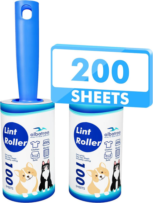 Lint Rollers for Pet Hair Extra Sticky, 200 Sheets Lint Rollers for Pet Hair Removal, Dog and Cat Lint Remover for Clothes, Furniture, Carpet...
