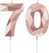 Nuanchu 70th Birthday Candles, Happy Birthday Cake Topper 3D Diamond Shape Numeral Sparkler Number Candles for Men Women Party Wedding Decoration ...