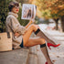 5 Pair Sheer Knee High Stockings, Black Knee High Socks With Reinforced Toe, 20D Elastic Nylon Stockings for Women...