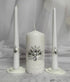 Unity Candle Set for Wedding Ceremony & Reception – 6” Pillar & Two 10” Taper Candles – Long Burning Unity Candles for Marriage Ritual – Handmade ...