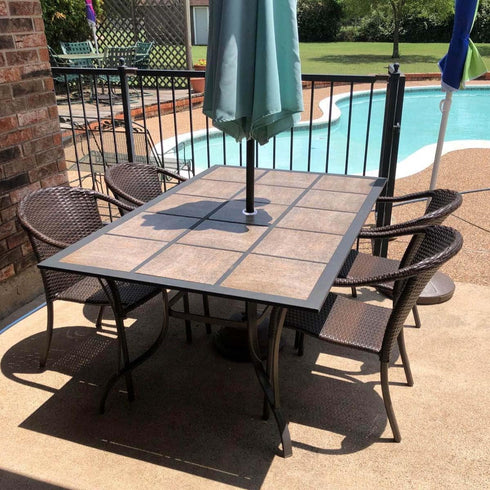 zhuohai 3Pcs Plastic Patio Table Umbrella Hole Ring and Cap Set for Outdoor Glass Garden Beach Yard Table Umbrella Plug (2 Inch, Translucent)...