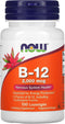 NOW Supplements, B-12 2,000 mcg, Energy Production*, Nervous System Health*, 100 Lozenges...