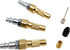 3Pcs Air Chucks for Tires,Brass Screw On Tire Inflator Chucks,Heavy Duty Twist-on Chucks with 3Pcs Presta Vavle Adapters...