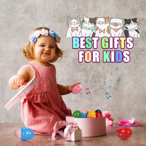 Toys for 3 4 5 6 Year Old Kids, Wooden Maracas Musical Easter Eggs Easter Basket Stuffers for Toddlers Birthday for Toddlers Easter Gifts for Baby...