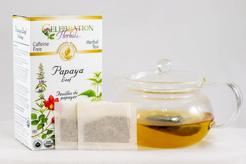 Celebration Herbals Papaya Leaf, Caffeine Free, 1.33 oz/38g, 24 Tea Bags...