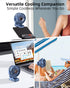 3.5" Rechargeable Clip On Fan, Small Portable Clip Fan With Strong Clamp Grip, 360° Rotation, 3-Speed & LED Display, Quiet Operating Desk Fan Idea...