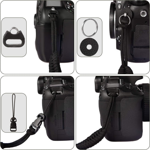 Camera Wrist Strap,1Pack Adjustable Nylon Camera Hand Strap,for GoPro,DSLR,Fuji,Canon and Mirrorless Cameras Photographers Quick Release,Paracord ...