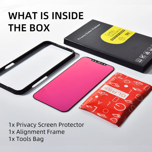 EGKimBa Privacy Screen Protector compatible with iPhone 12 Mini, 5.4 inch Gradient Colorful Electroplated Anti-Spy Anti-Blue Light Easy Installati...