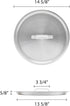 Thunder Group Pot Lid, 32 Quart, Silver...