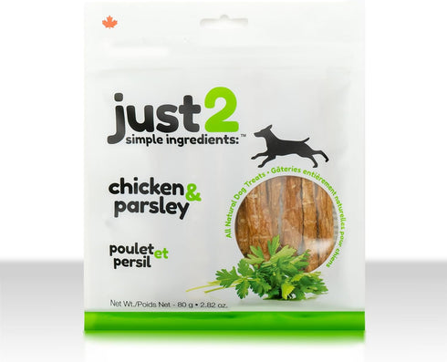 Chicken & Parsley - 2.82 oz - Dehydrated Dog Treats, Only 2 Ingredients, All Natural, Reward & Training, This & That Canine Co....