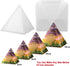 Large Pyramid Silicone Molds Big Pyramid Resin Mold Epoxy Resin Casting Molds with Plastic Stand Base for Jewelry Casting DIY Crafts...