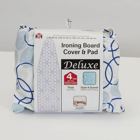 Household Essentials Deluxe Ironing Board Cover, Magic Rings...