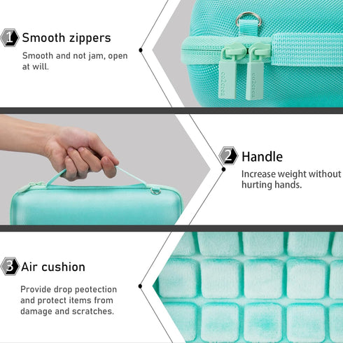 co2CREA Hard Travel Case Replacement for JBL Flip 6 FLIP 5 Waterproof Portable Bluetooth Speaker (Teal Case)...