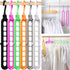 Closet Organizers and Storage,College Dorm Room Essentials, Multifunctional Organizer Magic Space Saving Hangers with 9 Holes Storage Organization...