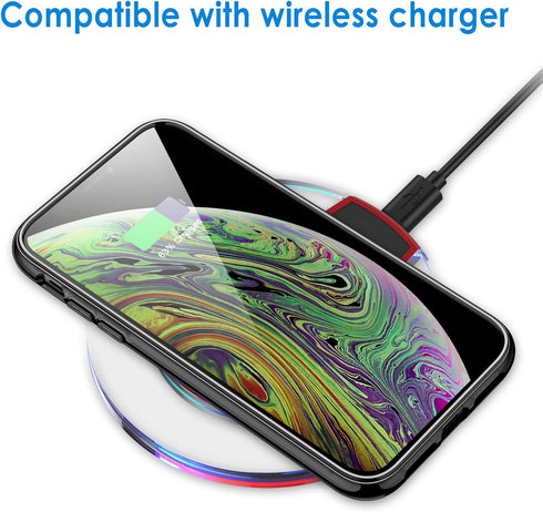 JETech Case for iPhone Xs Max 6.5-Inch, Non-Yellowing Shockproof Phone Bumper Cover, Anti-Scratch Clear Back (Black)...