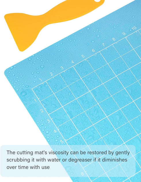 Gwybkq Cutting Mat 8.5x12in for Cricut Joy Xtra 6 Pack Reusable Sticky (Light, Standard, Strong) Grip Cricket Cut Mats Replacement Durable Adhesiv...