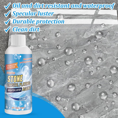 2 PCS Stone Crystal Plating Agent, Nano Stone Crystal Plating Agen, Marble Cleaner Stain Remover...