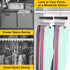 Legging Organizer for Closet, Pants Hangers with Clips Holds 20 Leggings, Jeans, Hats, Shorts, Socks, 360° Rotating Space Saving Hanging clothes o...
