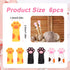 6pcs Cat Paw Knitting Needle Stoppers, Silicone Knitting Needle Point Protectors Stitch Stoppers Needle Tip Covers Knitting Accessories for Size 1...