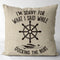 FujLoy,I'm Sorry for What I Said While Docking The Boat Flax Throw Pillow Cover,18 x 18 Inch Decorative Cotton Linen Cushion Cover for Sofa Couch ...