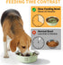 2-in-1 Metal Slow Feeder Dog Bowl, Bestalk Stainless Steel Dog Bowls with Silicone Slow Feeder Insert, Food Grade 304 Water Food Bowl with Anti-Sl...