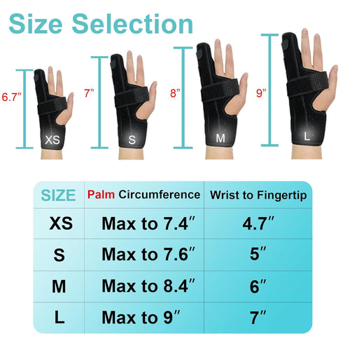 Boxer Break Metacarpal Splint Brace - 4th or 5th Finger Splint Support (Medium)...