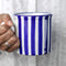 City to Cottage Handmade Dark Navy Blue Stripe Ceramic Extra Large 17.5oz/500ml | Hot Chocolate, Coffee, Tea Mug, Cup with Handle Unique Designer ...
