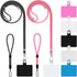 Cell Phone Lanyard, Universal 2× Phone Crossbody Lanyard for Women, 2× Wrist Phone Strap and 5× Connectors Compatible with Most Phones (Black Pink...