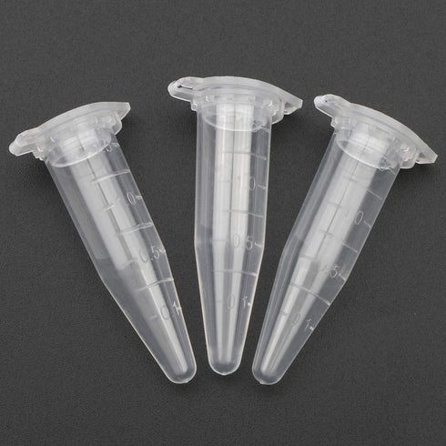 100 Pcs Centrifuge Tubes 1.5 ml Bottom Tip Clear Plastic Test Tube Vials Small Tubes with Caps Small Sample Bottle Vials Container with Cap for La...