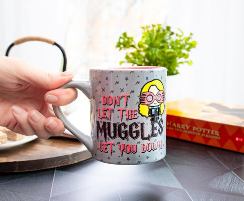 Silver Buffalo Harry Potter Don't Let the Muggles Get You Down Ceramic Mug, 14 Ounces...