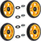 MroMax 4Pcs 4.72 Inch Stroller Wheel, 120mm x 25mm Single Wheel, for 19mm Circular Pipes, Plastic Wheel Replacement for Stroller and Pet Stroller ...
