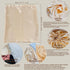Soft Large Satin Dust Covers Drawstring Bag 5 Pack Silky Fabric For Wigs Purses Handbags Protection Bras Cloth Oganizer (champagne, 13.8x15.8''/35...