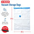 10 Pack Medium Vacuum Storage Bags for Comforters, Blankets & Clothes – Vacuum Sealed Compression Bags with Hand Pump – Space Saver Storage Bags f...