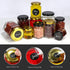 Betrome 30 Pack 6oz Hexagon Glass Jars with Gold Lids, 180ml Clear Glass Canning Jars Honey Jars Spice Jars Mason Jars for Jams, Shower Favors, We...