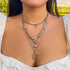 2 Pieces Silver Star Necklace Y2K Jewelry Set Grunge Necklace Kawaii Cute Necklaces Aesthetic Vintage Emo Jewelry...