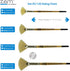 ZEM BRUSH White Hog Bristle Stiff Fan Brush Set Size 2,4,6,8...