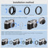 Haoge LH-X53B 3in1 Lens Hood with Adapter Ring with Cap Set for Fujifilm X100VI Fuji FinePix X70 X100 X100S X100T X100F X100V Camera Black replace...