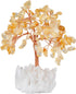 mookaitedecor Citrine Crystal Tree, Quartz Cluster Rock Crystal Base Bonsai Money Tree for Wealth and Luck...