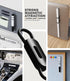 Nearockle 10 Pack Magnetic Pen Pencil Holder, Silicone Adjustable Pen Holder for Desk, Refrigerator, Whiteboards, Office Desk Accessories Marker O...