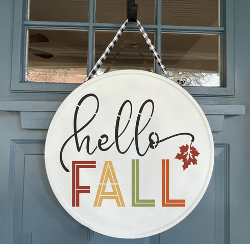 Large Fall Stencils for Painting on Wood 12”,Thanksgiving Stencil Round Hello Pumpkin Stencils Give Thanks Drawing Templates for Door Porch Hanger...