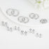 10 Pairs Surgical Steel Earrings Sets for Multiple Piercing, Lightweight Small Huggie Hoop Earrings, Flat Back Tiny Ball CZ Stud Earrings for Cart...