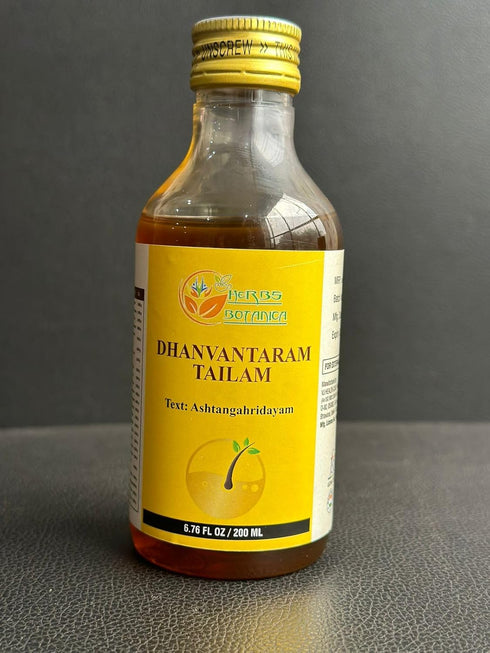 Dhanwantharam Thailam Oil for Massage Oil, Support Overall Relaxation, Prevent Stretch Marks, Moisturizes Skin, Natural Strength After Delivery 20...
