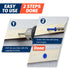 3/16" x 1-3/4" Concrete Screw Anchor, Blue Flat Head Screws for Anchoring to Masonry, Brick, Block, Cement or Stucco (Pack of 60)...