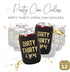 Dirty Thirty Crew Can Coolers Set of 12, Dirty 30 Birthday Decorations for Him and Her - 30th Birthday Party Favors, Party Favors for Women and Me...