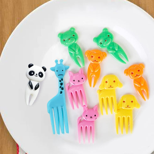 UOUYOO 36 Pcs Animal Food Picks for Kids, Cute Cartoon Animal Fruit Food Toothpicks,Reusable Lunch Picks for Kids Bento, Lunch Bento Box Picks for...
