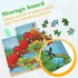 Wooden Puzzles Toys for Kids Ages 3-5, Set of 3 Packs with 36-Piece Wood Jigsaw Puzzles, Dinosaur, Farm and Ocean Theme. Ideal Gifts for Boys and ...